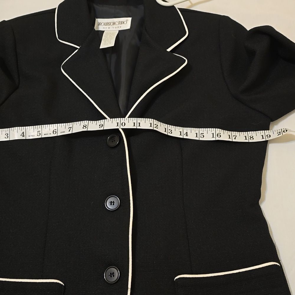 BROWNSTONE STUDIO NEW YORK BLAZER JACKET SIZE 8 - Picture 5 of 8